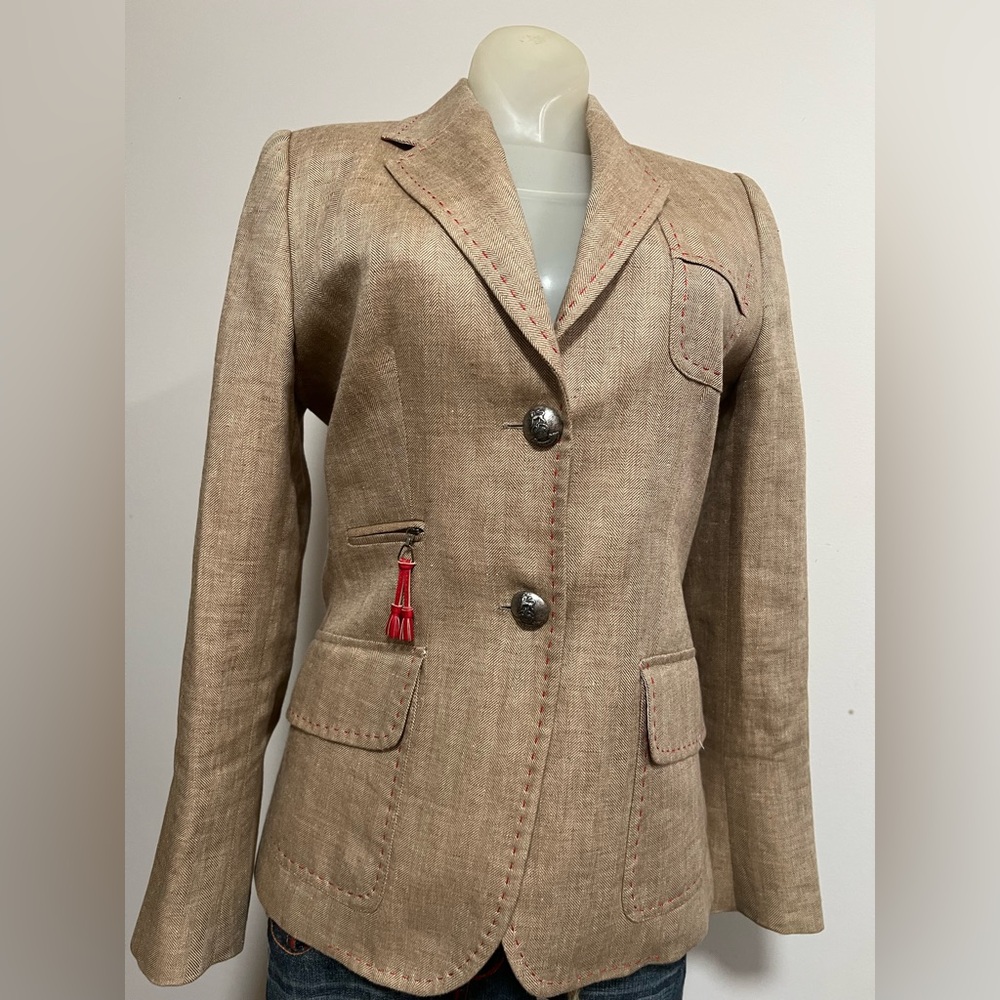 The extreme collection British chick blazer like new size 10 petite in america